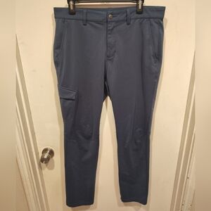 Adidas Prime Green Men's Blue Performance Golf Trouser Pants Sz 36 x 31 Casual